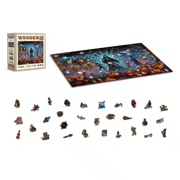 kaszás halloweenja fa puzzle