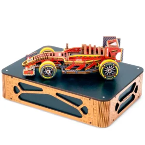 bolid versenyautó fa 3D puzzle