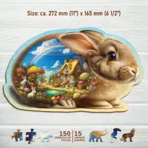 ragyogó nyuszi fa puzzle