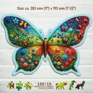 színpompás pillangó fa puzzle