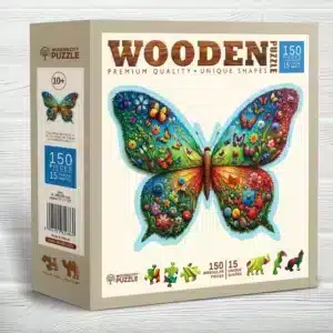 színpompás pillangó fa puzzle