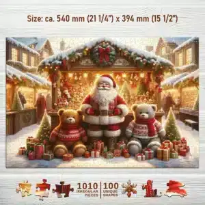 karácsonyi vásár fa puzzle