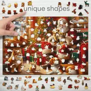 mikulás és barátai fa puzzle
