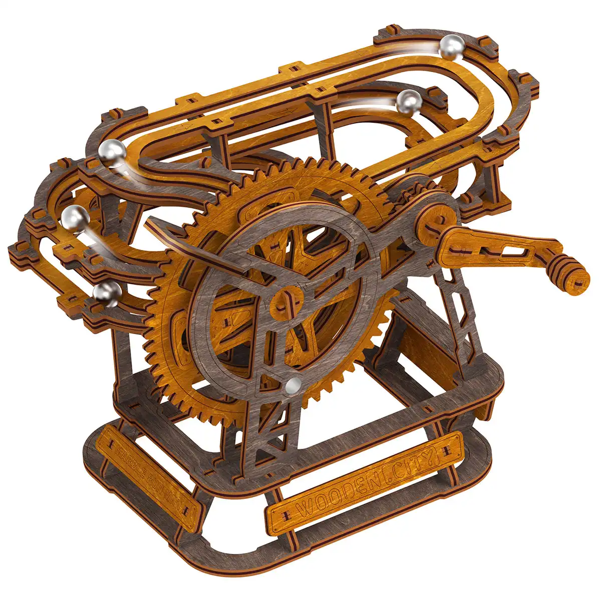Golyópálya mini 3D fa puzzle 128 db