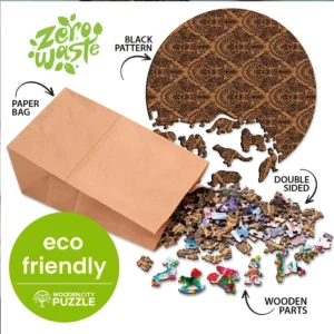 virágos hold fa puzzle