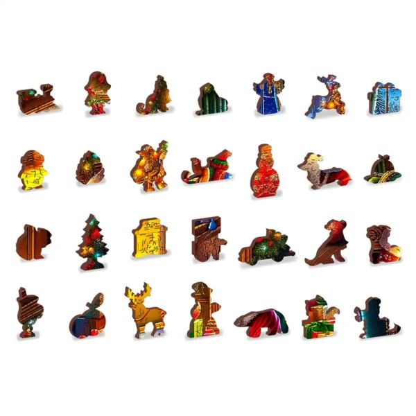 karácsony szenteste mikulás télapó varázsa fa puzzle