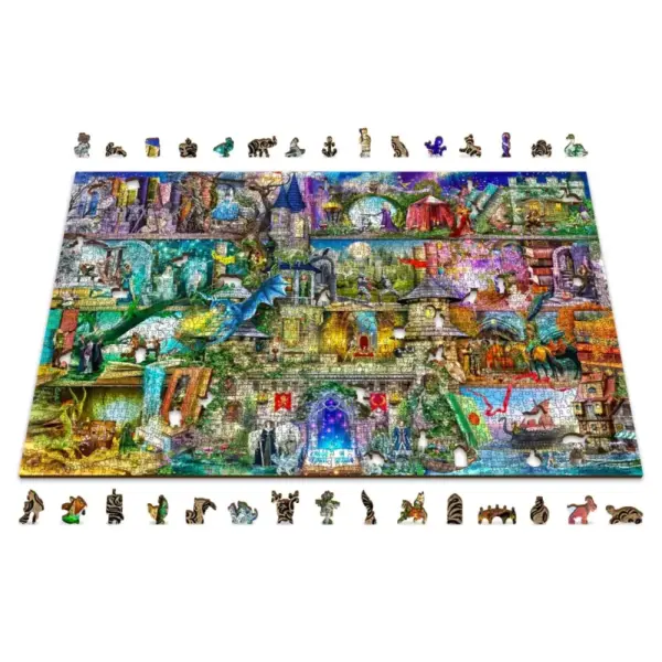 Egyszer volt, hol nem volt – egy tündémese fa puzzle