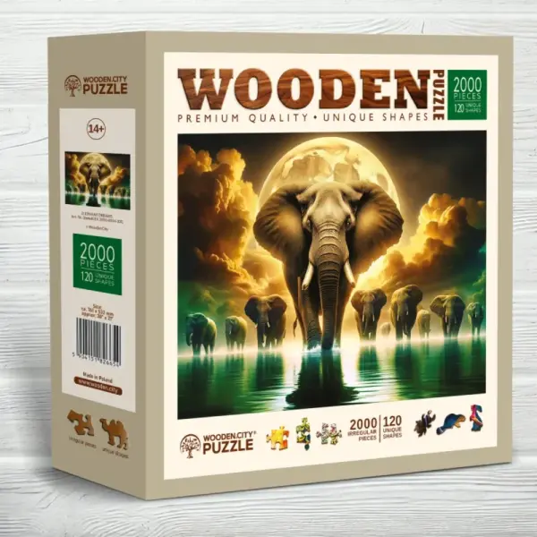 elefánt álmok fa puzzle 2000 db