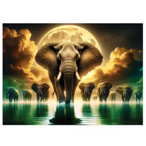 elefánt álmok fa puzzle 2000 db