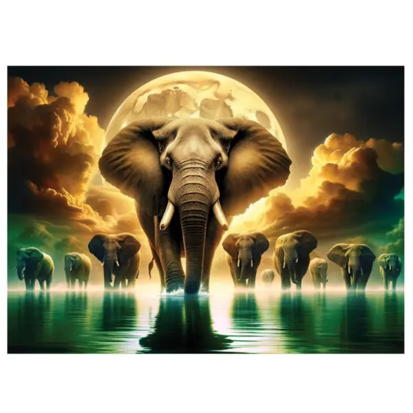 elefánt álmok fa puzzle 2000 db