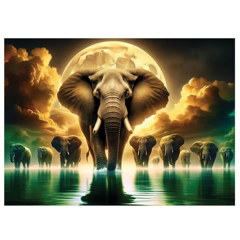 elefánt álmok fa puzzle 2000 db