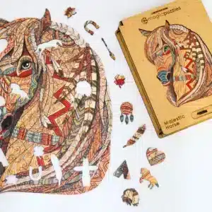 fenséges ló fa puzzle