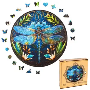 könnyedség szitakötő mandala fa puzzle