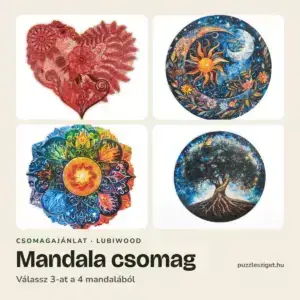 Mandala fa puzzle csomag