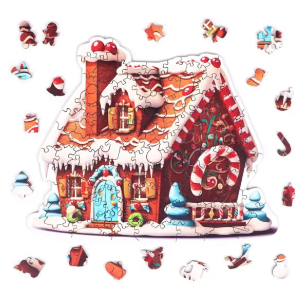 Mézeskalács Házikó fa puzzle