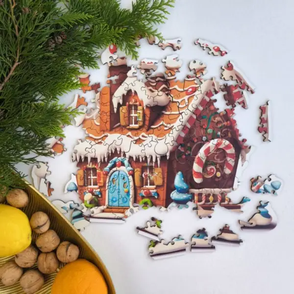 Mézeskalács Házikó fa puzzle