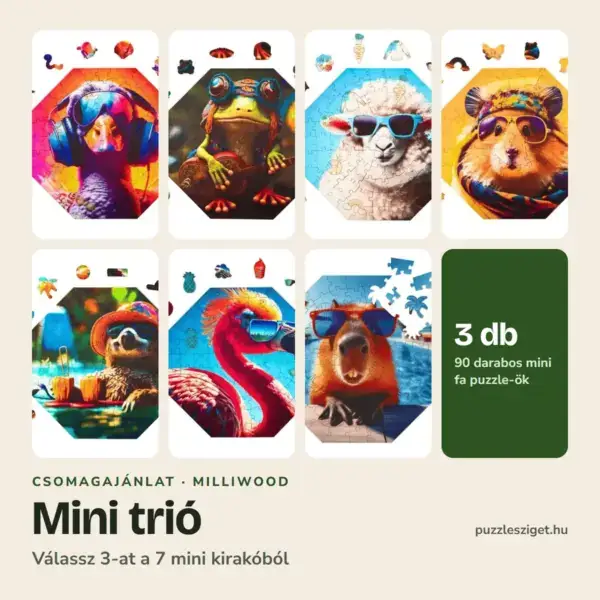 Mini trió fa puzzle csomag