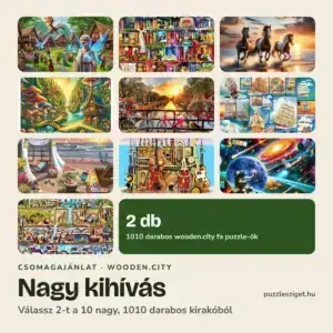 Nagy kihívás fa puzzle csomag
