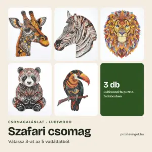 Szafari fa puzzle csomag