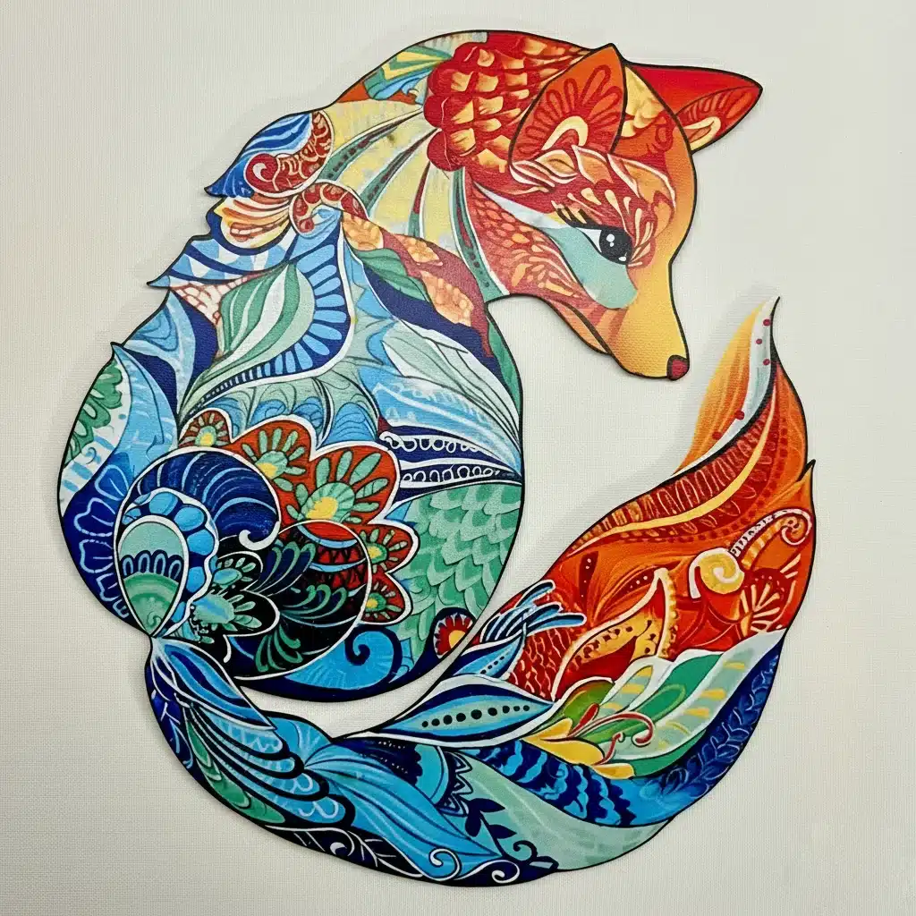 szelíd róka fa puzzle