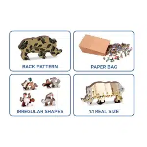 kiscicák londonban fa puzzle