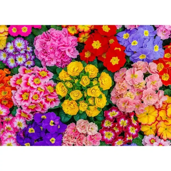 viruló virágok fa puzzle