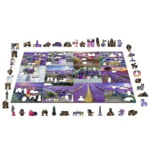 francia levendula fa puzzle
