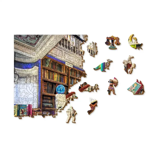 könyvesbolt fa puzzle