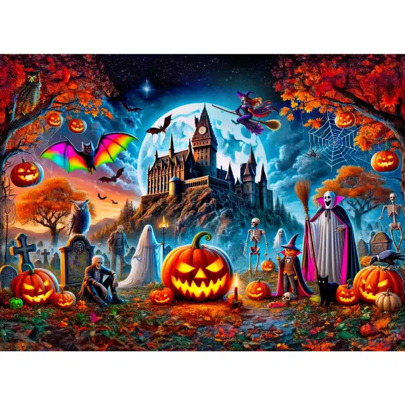 kisérteties tökök éjszaka éjszaka fa puzzle
